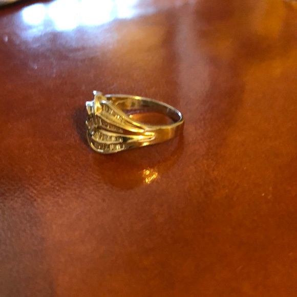 Diamond Channel Set Cocktail Ring - Picture 4 of 6